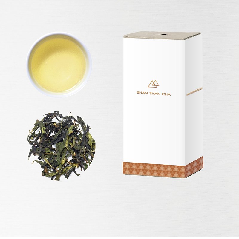 【シャンシャンライ茶】自然農法 阿里山 手作り烏龍茶 詰替パック (75g/箱) - お茶 - 食材 ゴールド