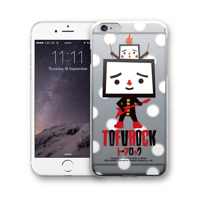 AppleWork iPhone 6 / 6S / 7/8 Original Design Case - Rock and Roll Tofu PSIP-233 - Phone Cases - Plastic Multicolor