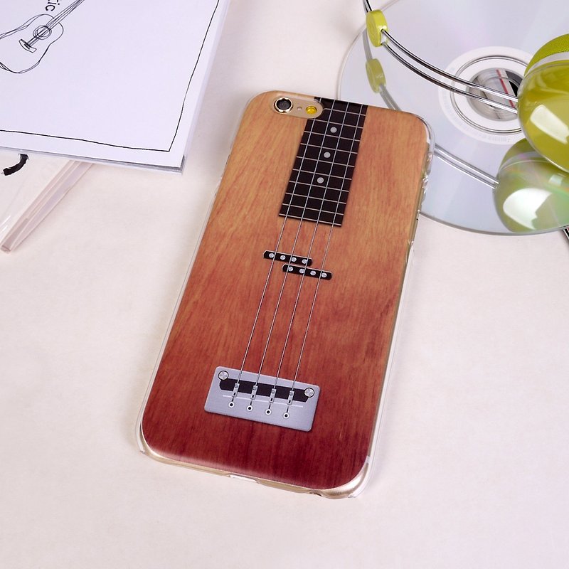 Ultra Sound Guitar Bass Print Soft / Hard Case for iPhone X,  iPhone 8,  iPhone 8 Plus,  iPhone 7 case, iPhone 7 Plus case, iPhone 6/6S, iPhone 6/6S Plus, Samsung Galaxy Note 7 case, Note 5 case, S7 Edge case, S7 case - เคส/ซองมือถือ - พลาสติก สีนำ้ตาล
