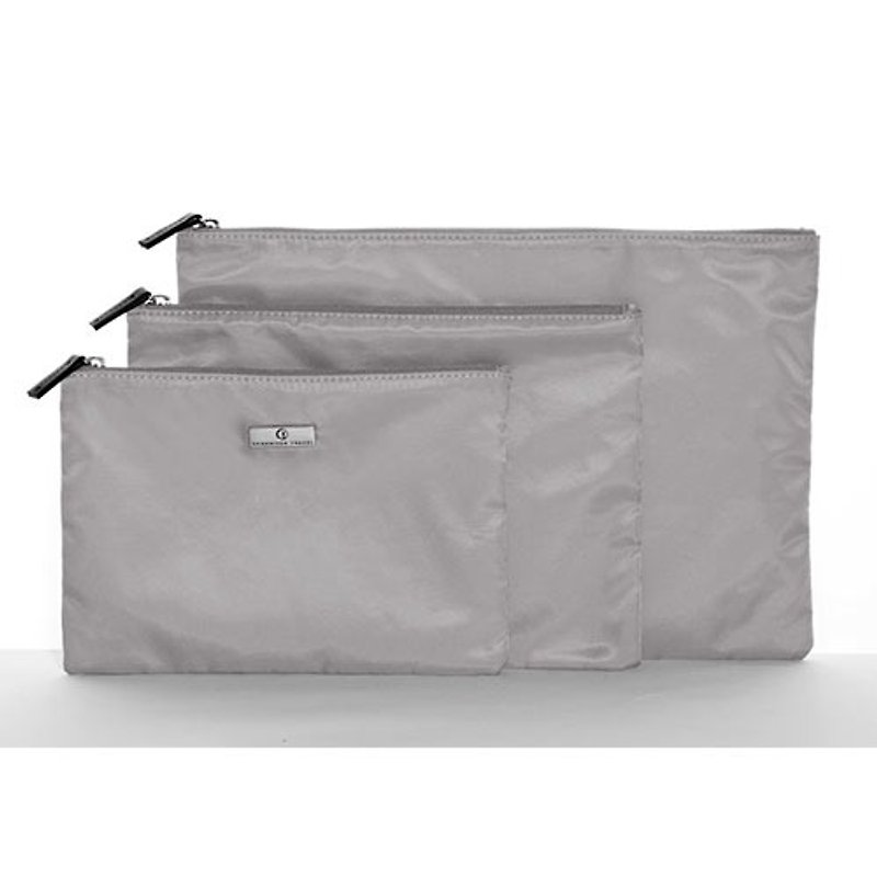 Organized Travel- three-piece multi-function travel pouch (gentleman gray) - Other - Other Materials Gray