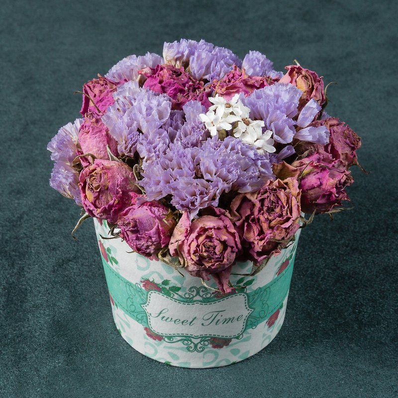 Kinki hand made love rose flower cake dessert small potted flower pot - Plants - Plants & Flowers 