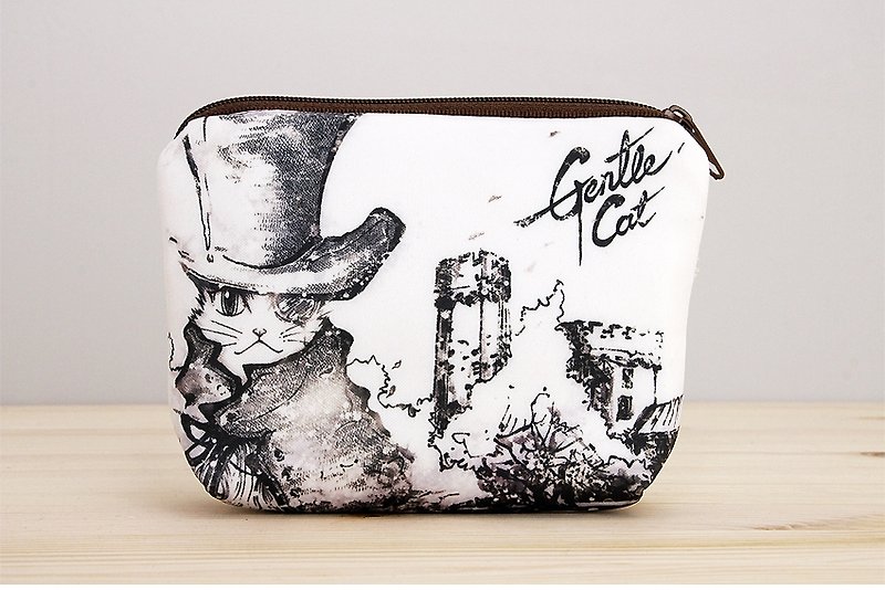 Hand made three-dimensional bag - Sherlock - Toiletry Bags & Pouches - Other Materials White