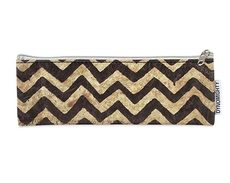 Mighty Case Slim Pouch (S)-Chevron - Toiletry Bags & Pouches - Other Materials Brown