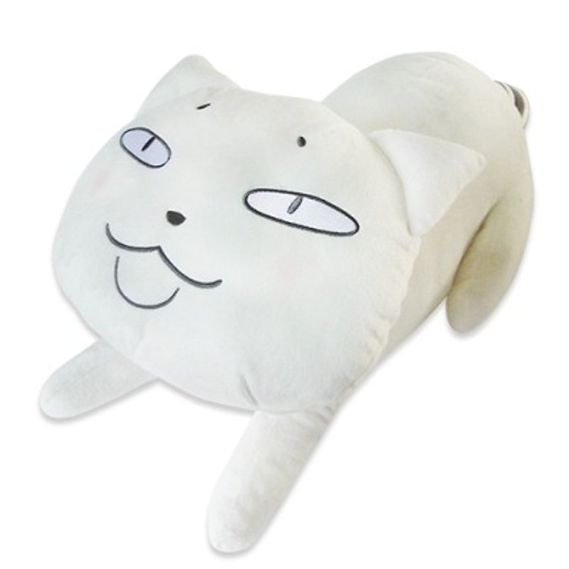 Kuruneko, Japanese Anime cartoon cat nap relieve pressure 50CM doll _Ebisubon - ตุ๊กตา - ผ้าฝ้าย/ผ้าลินิน ขาว