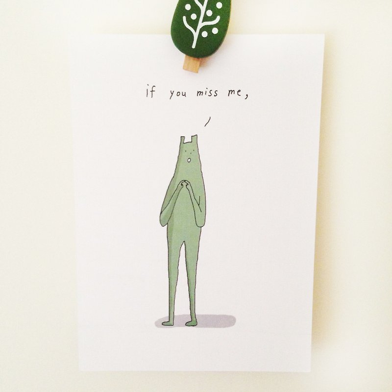 I Will Be There | Postcard - การ์ด/โปสการ์ด - กระดาษ ขาว