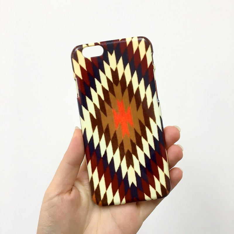 Navajo pattern brown tribal 55 3D Full Wrap Phone Case, available for  iPhone 7, iPhone 7 Plus, iPhone 6s, iPhone 6s Plus, iPhone 5/5s, iPhone 5c, iPhone 4/4s, Samsung Galaxy S7, S7 Edge, S6 Edge Plus, S6, S6 Edge, S5 S4 S3  Samsung Galaxy Note 5, Note 4,  - อื่นๆ - พลาสติก 