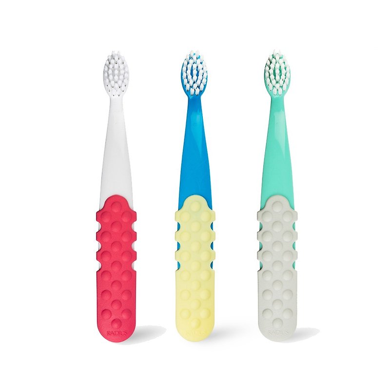 アメリカンラジアス 3歳以上の子供用歯ブラシ3点セット_ランダム6色 - その他 - その他の素材 多色