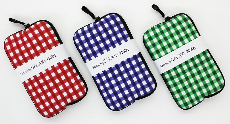 5-6 " Tablet classic checkered Universal bags. - Other - Waterproof Material Red