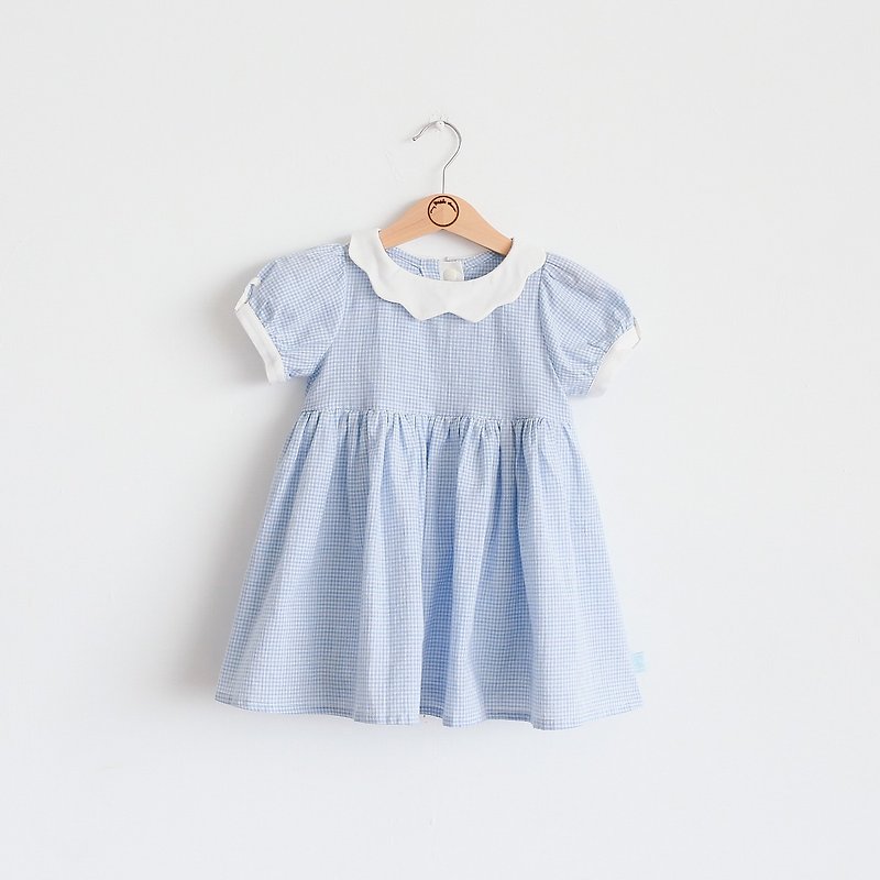 My little star organic cotton dress - อื่นๆ - ผ้าฝ้าย/ผ้าลินิน สีน้ำเงิน