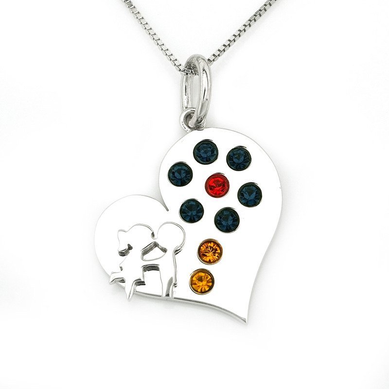 デザインドリーム[香港]フラワーデザインのネックレス送料無料ネックレスと恋に蝶はシルバー925 DIYの誕生日プレゼントをカスタマイズすることができます - ネックレス - 金属 