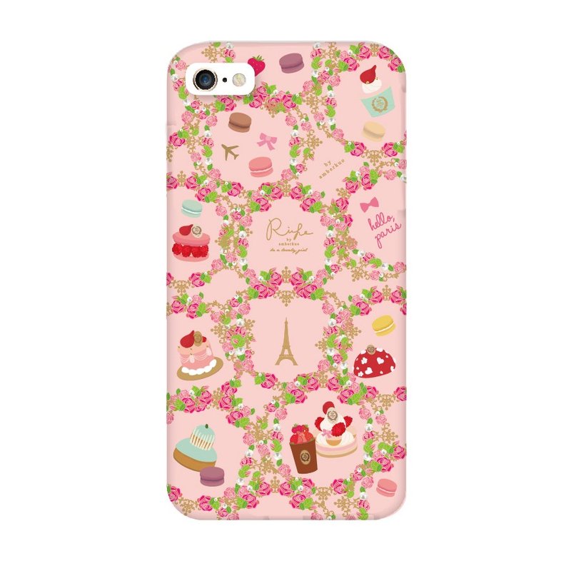 macaron rose Phonecase iPhone6/6plus+/5/5s/note3/note4 Phonecase - เคส/ซองมือถือ - วัสดุอื่นๆ สึชมพู