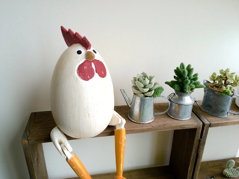 [Wood Deco] handmade wooden office chick eggshell treatment was smaller home decoration - Items for Display - Wood Brown