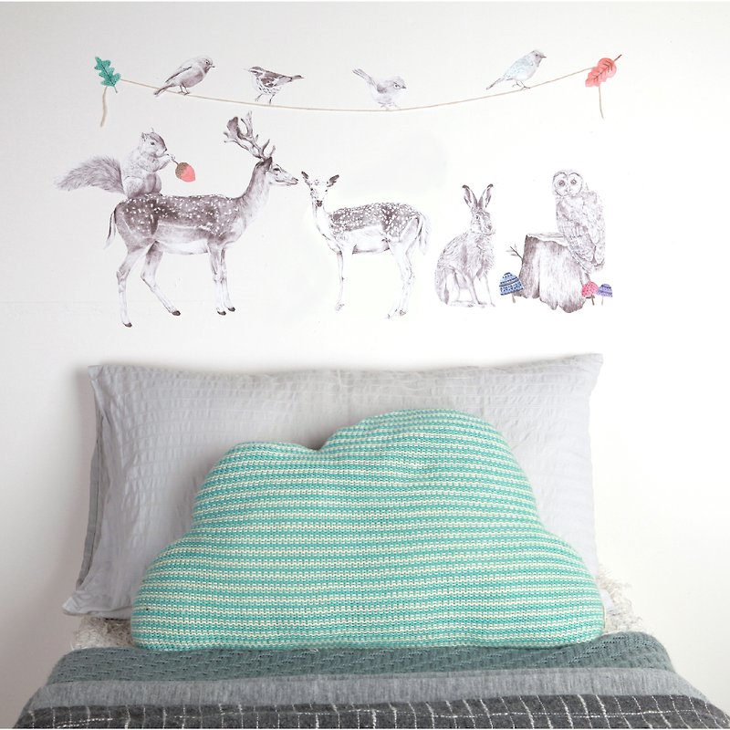 Forest friends < love mae Australia nontoxic patent wall stickers in > - Wall Décor - Other Materials Multicolor