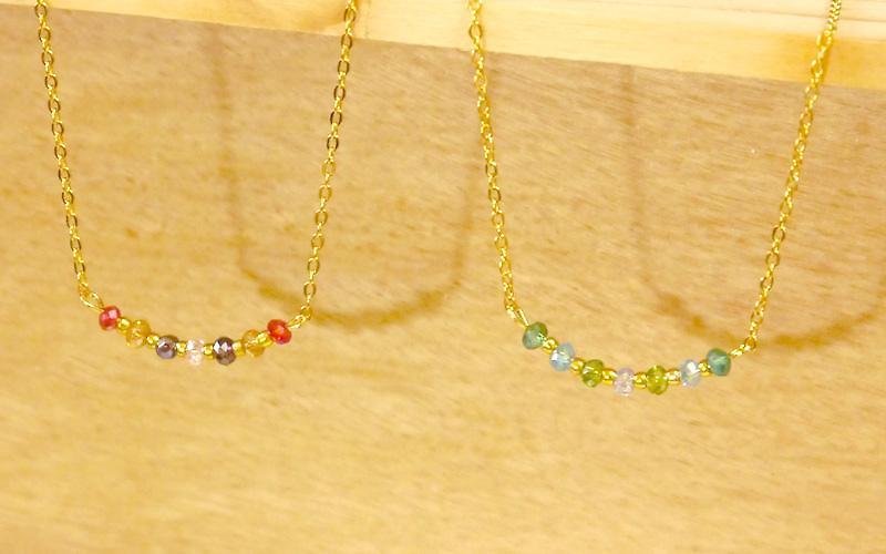 Light you up mini happy smile necklace - Necklaces - Other Materials Green