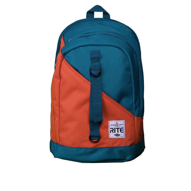 RITE- Urban║ shuttle package (L) - Lake Green / Orange - กระเป๋าแมสเซนเจอร์ - วัสดุกันนำ้ สีน้ำเงิน