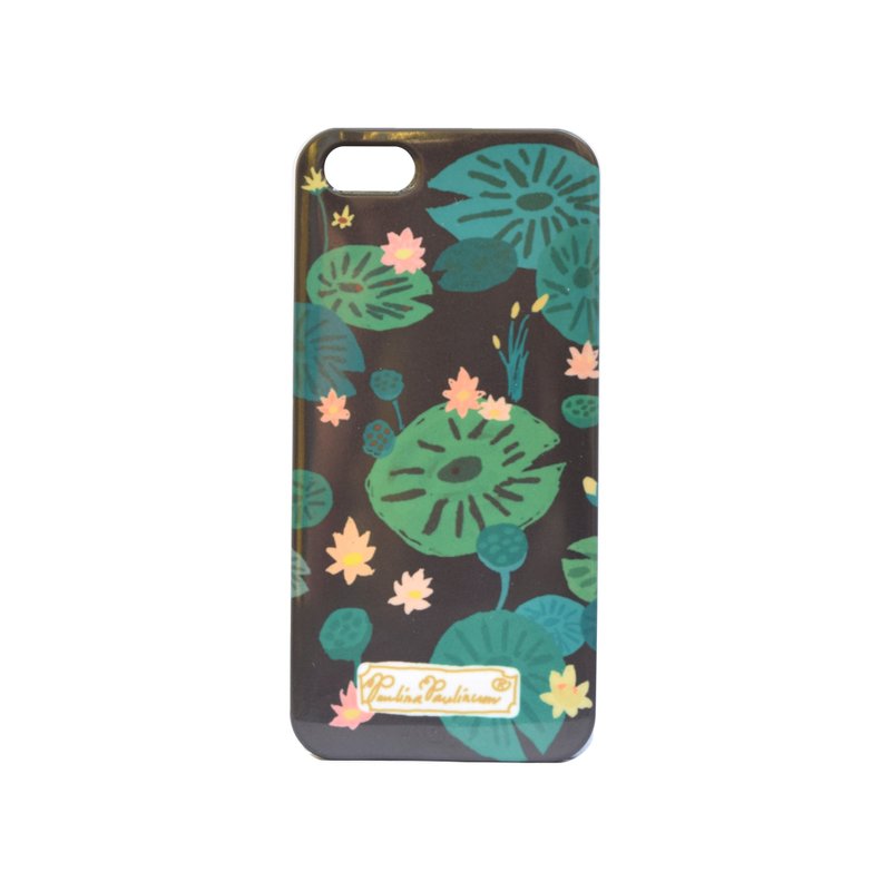 Paulina Paulinum {Nature Series - Lotus x dark green} Phone Case iPhone Samsung HTC Sony Xperia Xiaomi - เคส/ซองมือถือ - พลาสติก สีเขียว