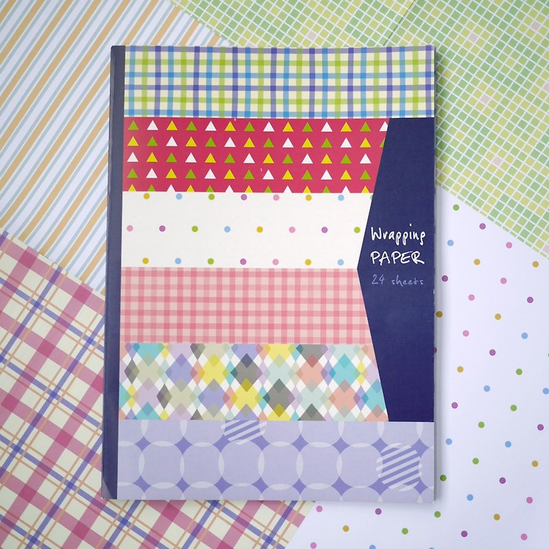 Deco a Gift Colorful wrapping paper (24 in) - วัสดุห่อของขวัญ - กระดาษ หลากหลายสี