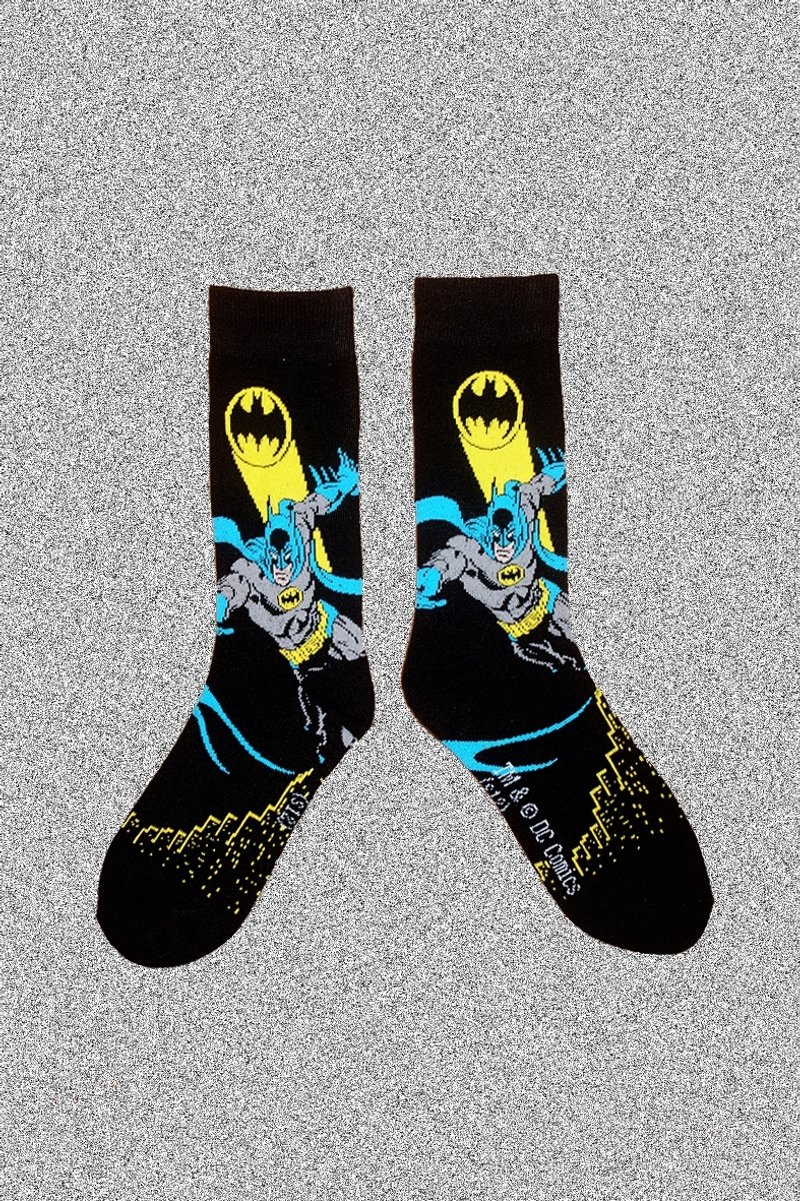 蝙蝠俠漫畫棉襪!!夏漪眺=knock your socks off !! - 襪子 - 其他材質 黑色