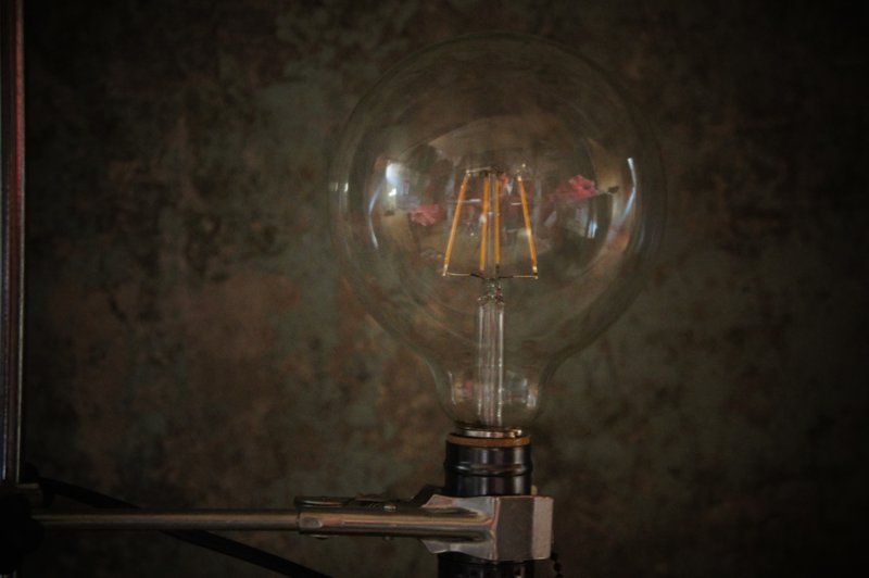 Edison-industry  工業風 愛迪生復古燈泡 ＬＥＤ大泡泡  4W高亮光源單燈愛迪生LED燈絲燈泡110v - 燈具/燈飾 - 玻璃 黃色