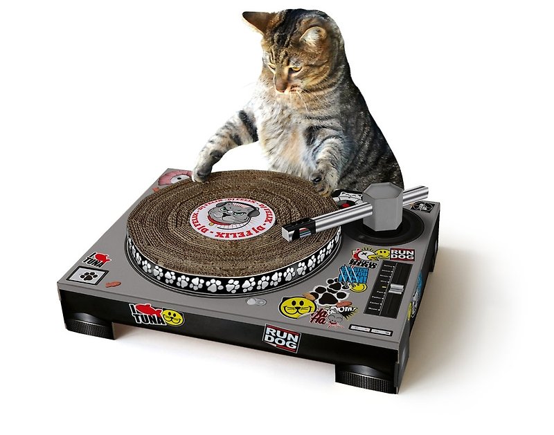 DJ 造型貓抓板  - ของเล่นสัตว์ - กระดาษ หลากหลายสี