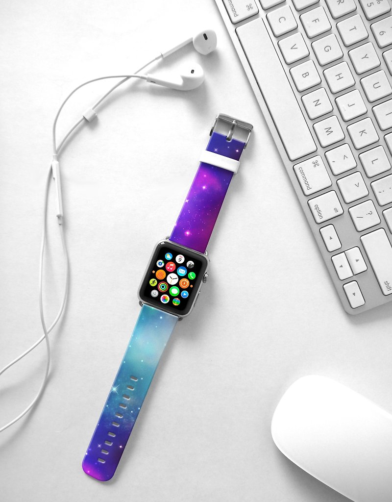 Apple Watch Series 1 , Series 2, Series 3 - Apple Watch 真皮手錶帶，適用於Apple Watch 及 Apple Watch Sport - Freshion 香港原創設計師品牌 - 極光設計 05 - 錶帶 - 真皮 