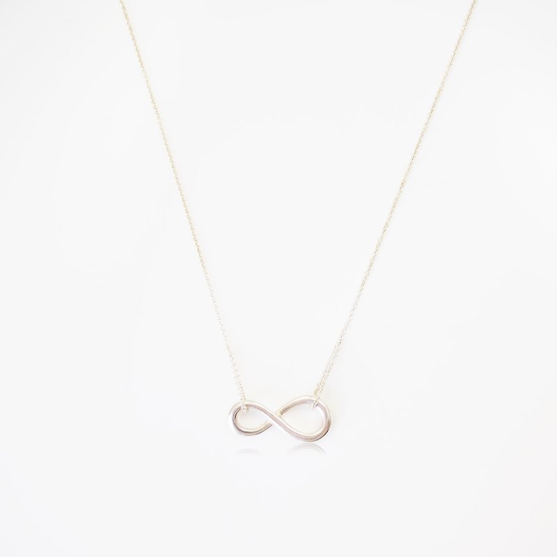 【Infinity】Infinity Love Sterling Silver Necklace Designer Brand Classic Item - Necklaces - Other Metals Silver