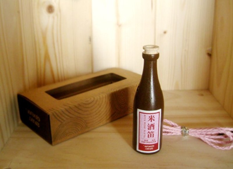 Bottle Flute - Rice Wine Kazoo KAZOO - กีตาร์เครื่องดนตรี - ไม้ สีนำ้ตาล