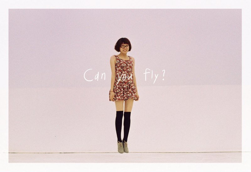 Can you fly? /Magai's postcard - 心意卡/卡片 - 紙 粉紅色