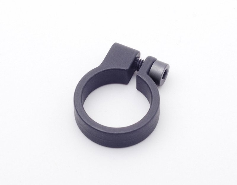 Drilling Lab - CLAMP不鏽鋼戒 Type B(黑色) - 戒指 - 其他金屬 黑色