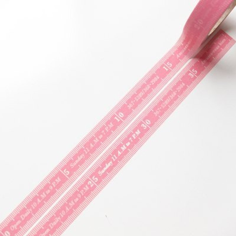Aimez le style and paper tape (00,446 antique dipstick - pink) - Washi Tape - Paper Pink