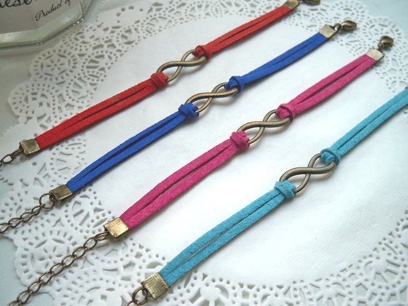 無限手鍊-絨繩(可選色) - 手鍊/手環 - 其他材質 多色