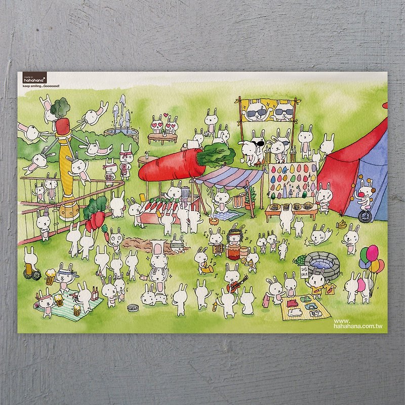 Poster｜Rabbit Market - อื่นๆ - กระดาษ สีเขียว