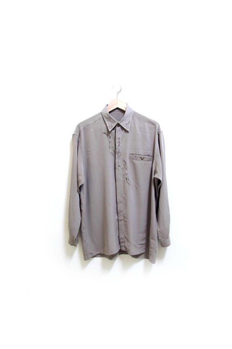 Other Materials Women's Shirts Multicolor - 【Wahr】駝色古典長袖上衣