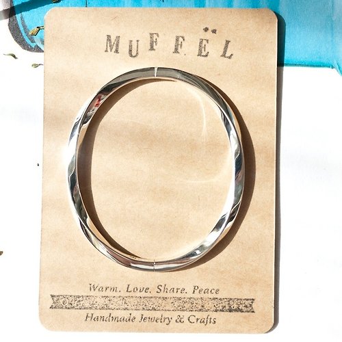 Muffel Store MUFFëL 925 Silver 純銀系列 - 重質 Simple Twist 手鐲 4mm