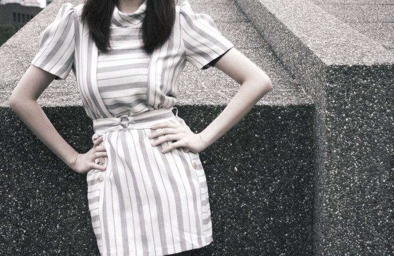 Monna卓越品著-時尚巴黎質感洋裝(售出) - 洋裝/連身裙 - 其他材質 白色