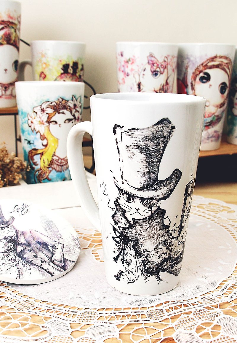 Good meow bulk latte cup - Holmes cat - Mugs - Other Materials 