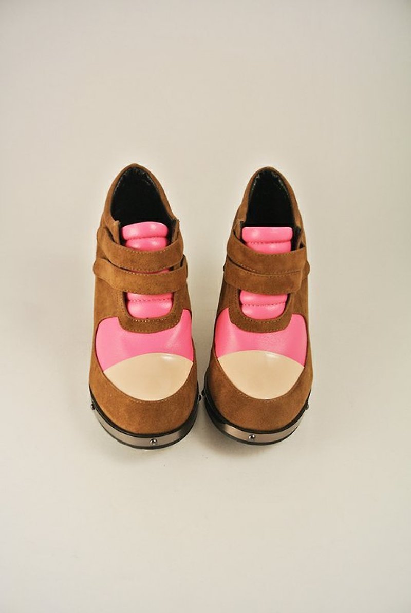 潮流潮流請趕快把我帶走．麂皮粗方跟鞋 - Women's Casual Shoes - Genuine Leather 