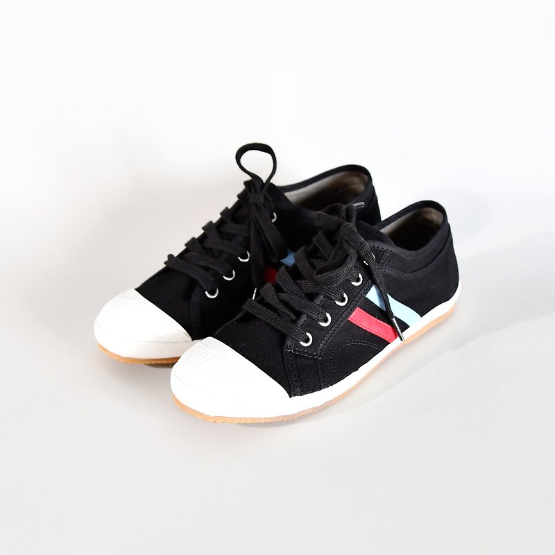 lana minimalist black/slight spots/zero size discount/casual shoes/canvas shoes - รองเท้าลำลองผู้หญิง - วัสดุอื่นๆ สีดำ