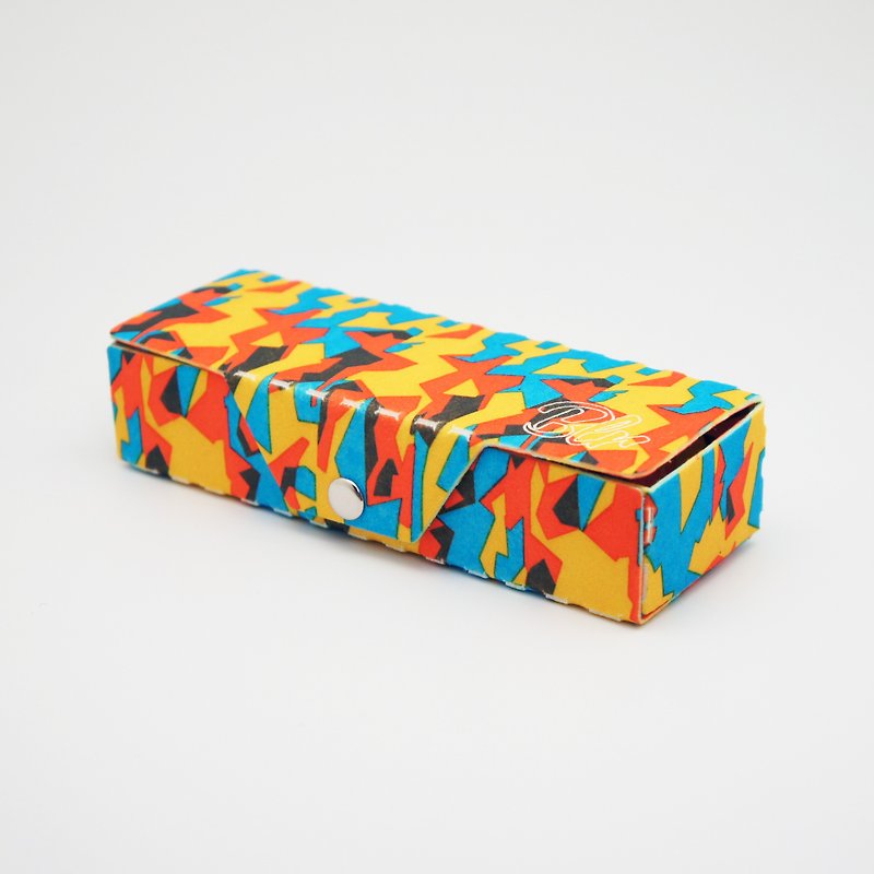 BLR Glasses case  Box [ Orange Summer ] CB04 - กล่องดินสอ/ถุงดินสอ - วัสดุอื่นๆ สีส้ม