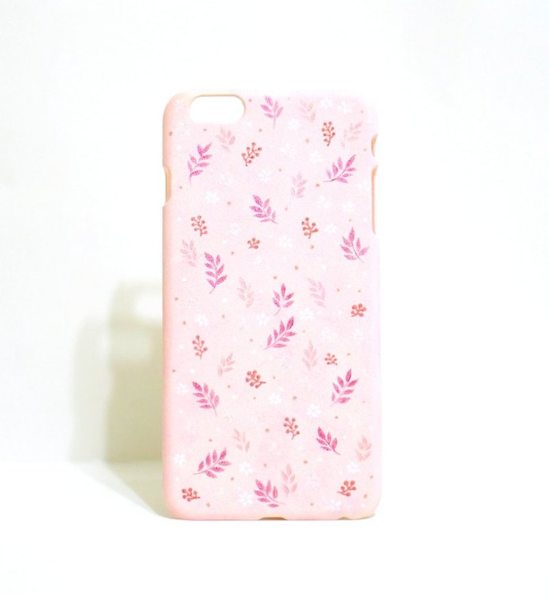【Pink Spring】iPhone 6  純手繪保護殼 - 手機殼/手機套 - 塑膠 粉紅色