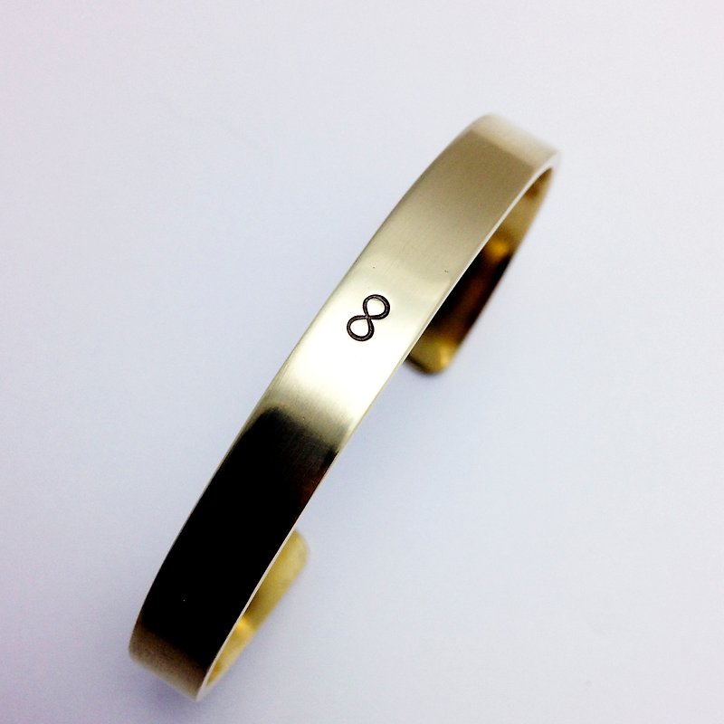 Unlimited flavor :: :: ∞ paragraph Bronze bracelet (8MM) - Bracelets - Other Metals Gold