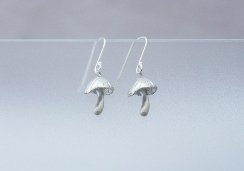 Collecting mushrooms - Earrings & Clip-ons - Sterling Silver Silver