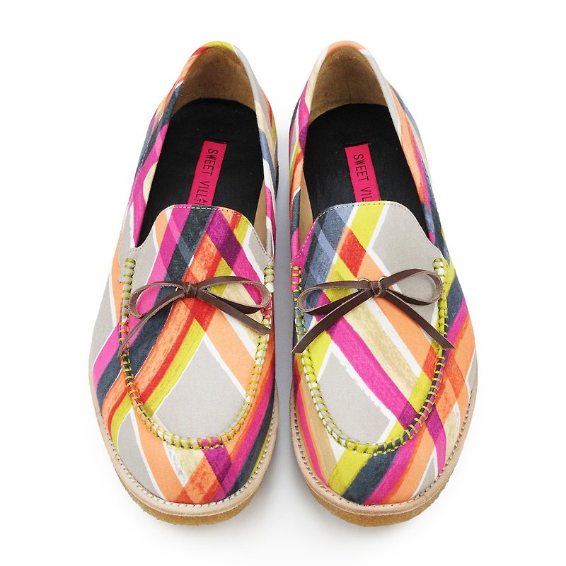 NORTHERNERS M1147A Multiple Color slip-on sneakers - Men's Oxford Shoes - Cotton & Hemp Multicolor