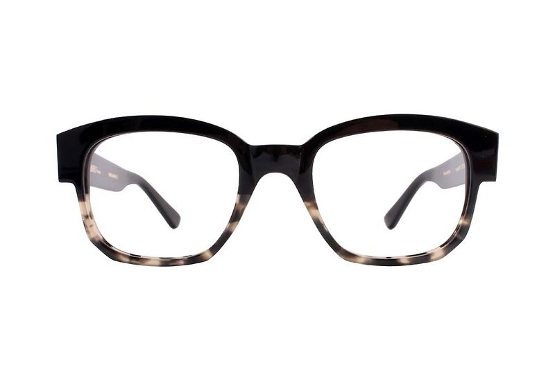 長方形の大理石のトータスブラックカラーメガネ日本のハンドメイドeyewear - 眼鏡・フレーム - その他の素材 多色