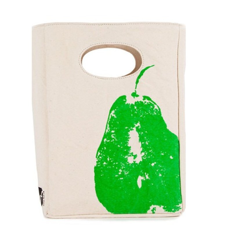 [Canada Fluf Organic Cotton] Handbag--(Little Pear) - กระเป๋าถือ - ผ้าฝ้าย/ผ้าลินิน สีเขียว