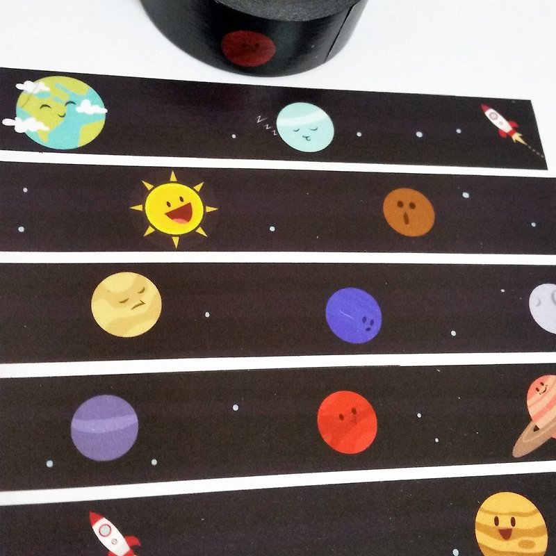 太陽系の周りにテープをマスキング - マスキングテープ - 紙 