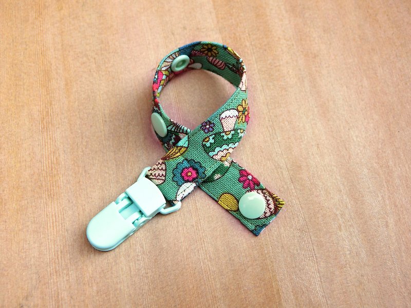Mushroom-Clip-on pacifier chain / toy belt - Bibs - Other Materials Multicolor