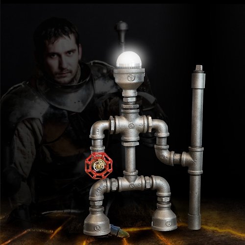 Find Joy 交換禮物復古 創意機器人台燈工業風LED台燈