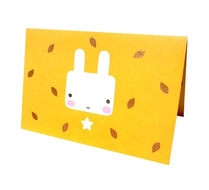 Handmade Cards _ Cute Bunny B... Universal Card, Birthday Card - การ์ด/โปสการ์ด - วัสดุอื่นๆ สีเหลือง