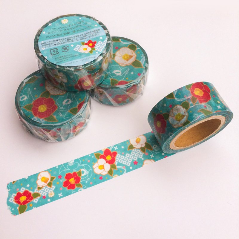 Japanese Pattern - Tsubaki Masking Tape - มาสกิ้งเทป - กระดาษ 